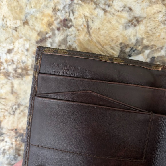 Rare Louis Vuitton Monogram Wallet with Smooth Ebene Leather Interior - Picture 5 of 15